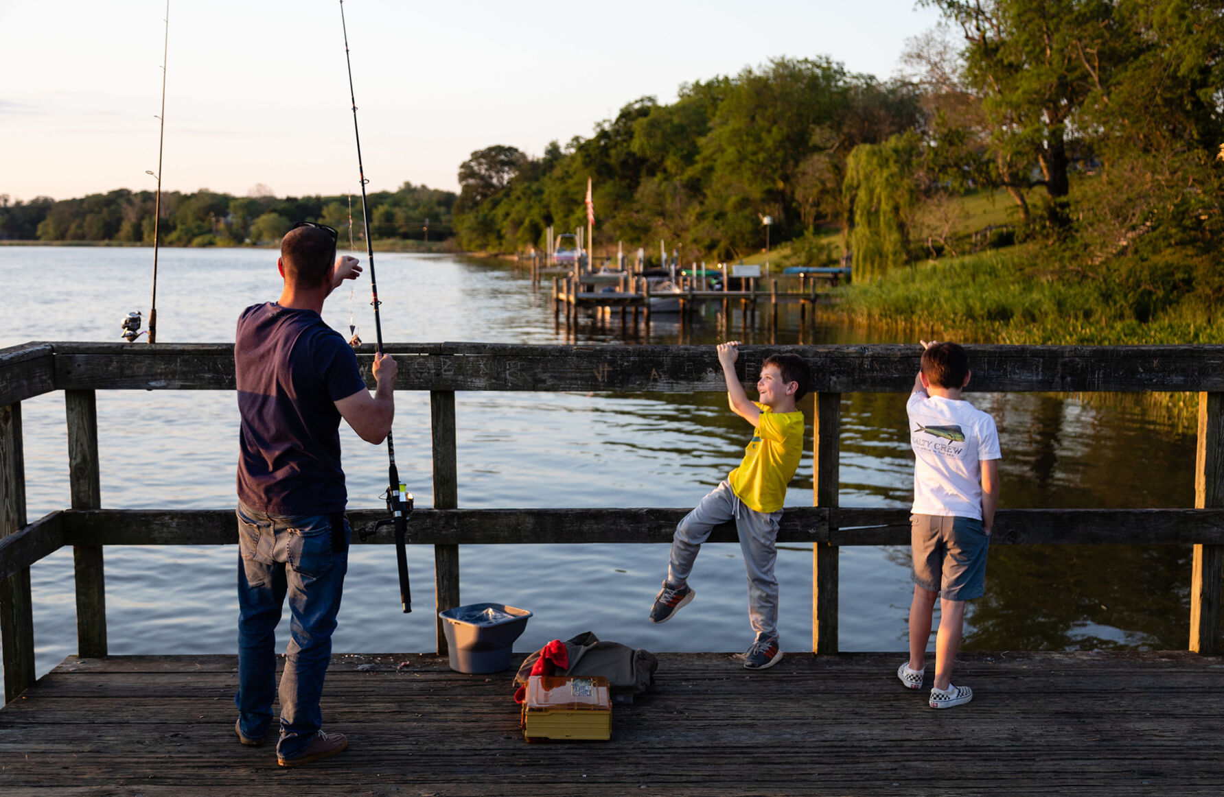 Fishing pier in Calvert County, MD